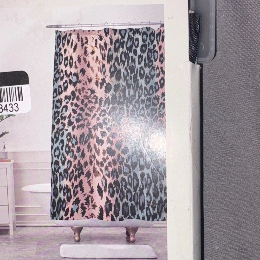 Society6 Animal Print Abstract Shower Curtain